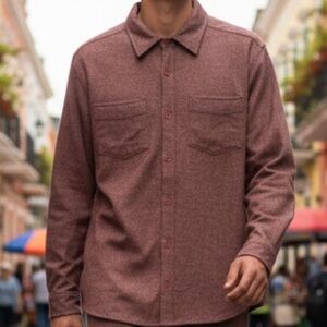 DC Seneca long sleeve Heather marooned shirt l